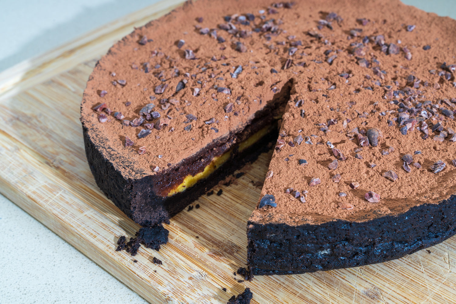 Dark Chocolate Passionfruit Tart